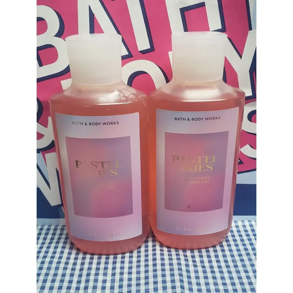 BBW Pastel Skies Aloe & Vitamin E Shower Gel Set of 2 Body Washes